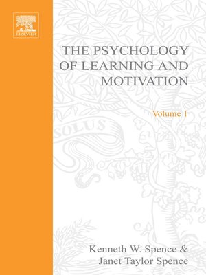 cover image of Psychology of Learning and Motivation